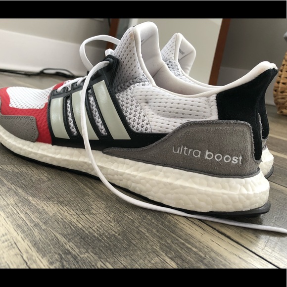 Adidas Ultra Boost • White Grey Scarlett • Mens size 13 - Picture 2 of 6